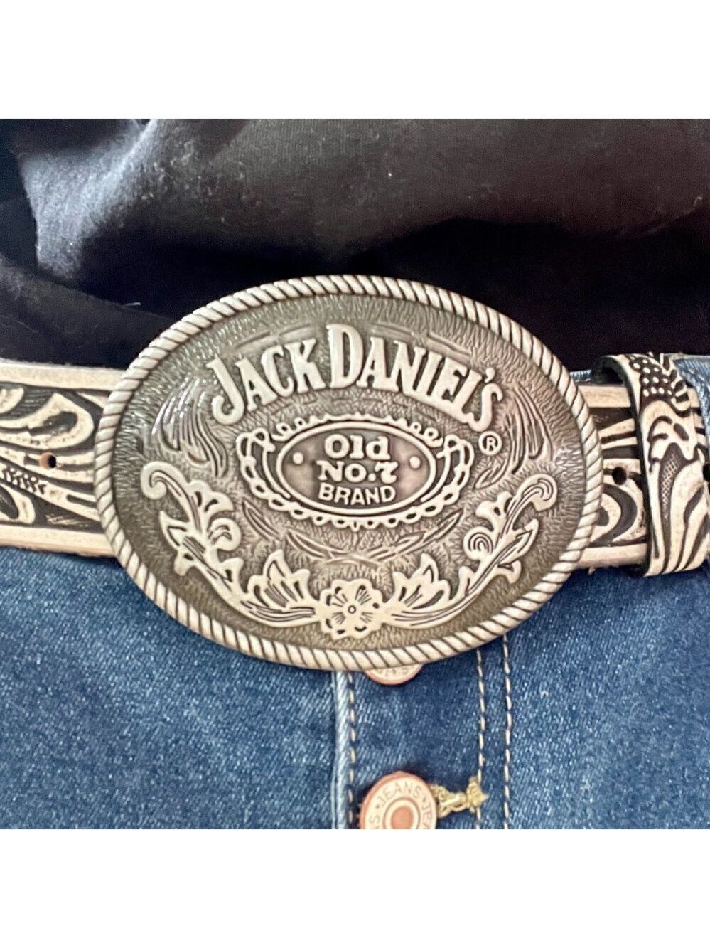 Whiskey Jack Daniel's Rocker Belt Buckle